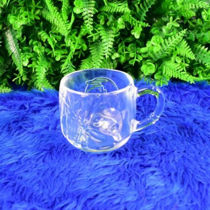 Glass Mug Cup Set 3 Pc Mugs Water Glass 4-Piece Set for Home Office Use
