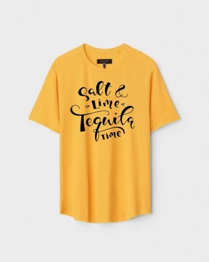 Unisex Designer Premium Quality Printed T-Shirt For Boys And Girls :: Cloth type : Cotton - Colour :: Yellow