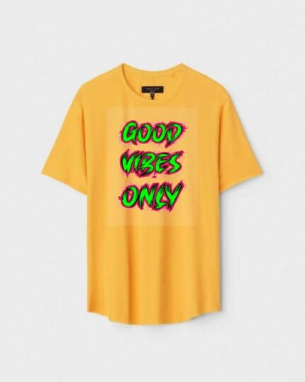 Unisex Designer Premium Quality Printed T-Shirt For Boys And Girls :: Cloth type : Cotton - Colour :: Yellow